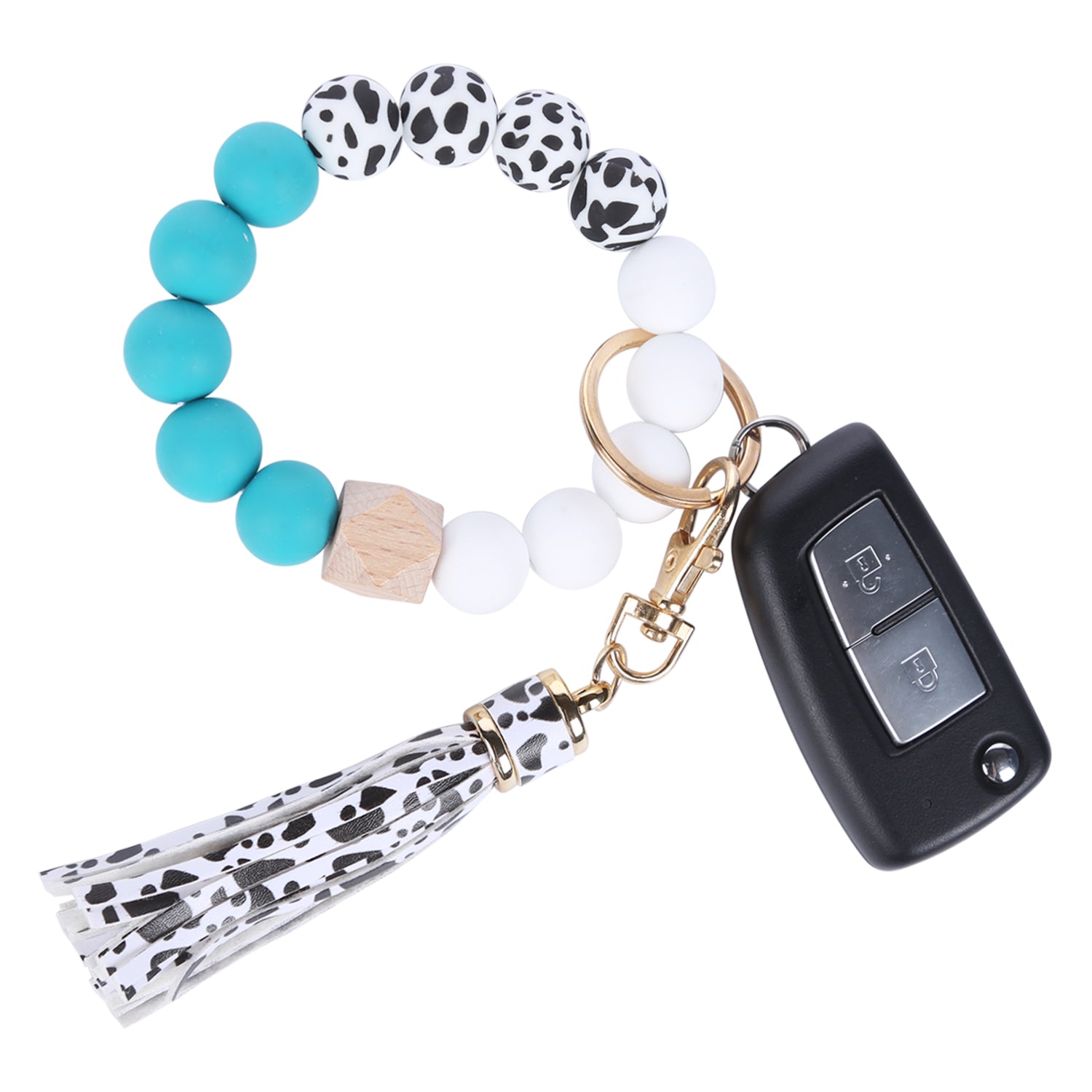 Geometric Diamond Silicone Keychain Bracelet Key Ring For Keys Bracelet  Bangle Wrislet Fashion Keyring Car Key Holder
